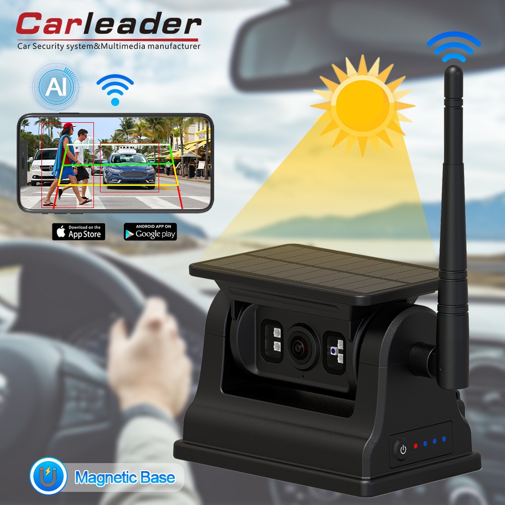 Caméra de sauvegarde RV sans fil magnétique 1080p 1080p pour iOS Android