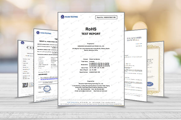 Moniteur et caméra sans fil pour les certifications Van