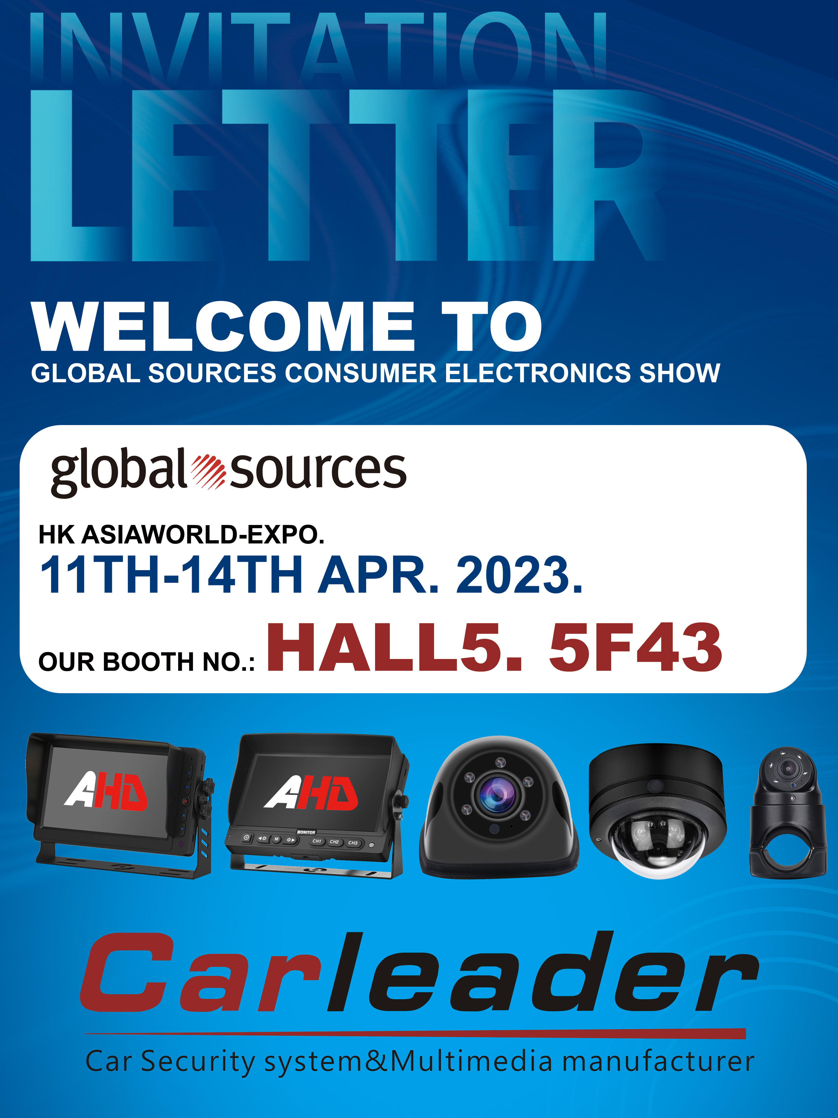 Rejoignez-nous à l'exposition HK Global Sources en avril 2023