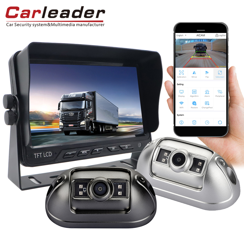 Système de caméra de détection d'angle mort Carleader 1080P AI | Sécurité de conduite du chauffeur d'escorte