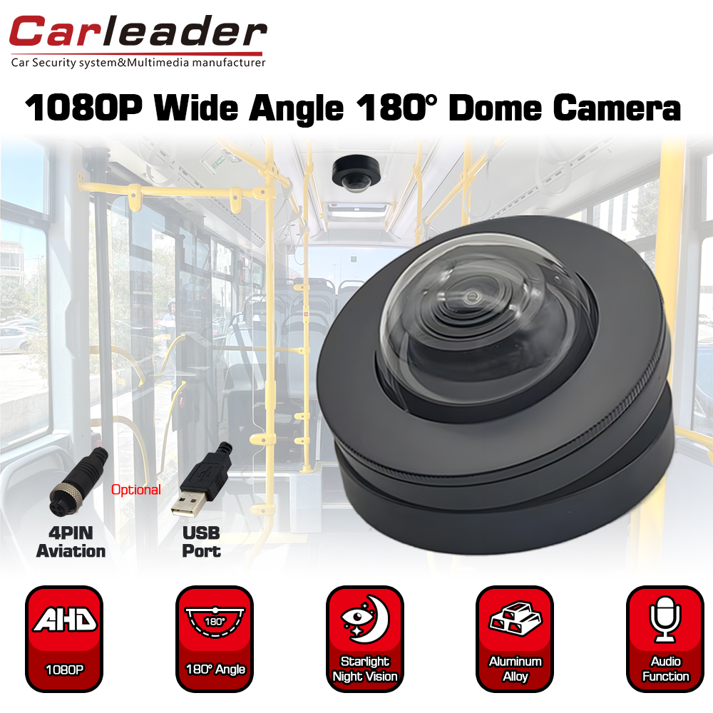 Caméra dôme grand angle de 180 degrés pour véhicule