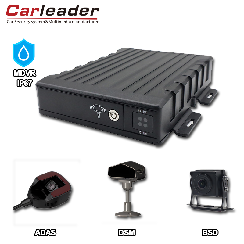 Carleader IP67 Emperproofing AI 4CH SD Mobile DVR: Solution de surveillance des véhicules avancée