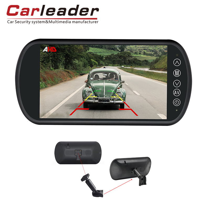 Carleader 7 pouces AHD Vehicle Mirror Monitor avec support de tige - Partenant Livratif pour la sécurité routière