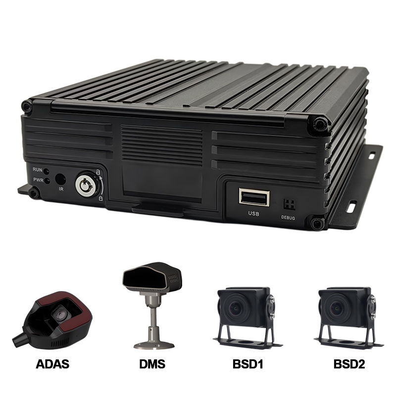 Améliorez la gestion de la sécurité de votre flotte avec le DVR mobile Carleader 8CH AI HDD prenant en charge ADAS+DMS+BSD