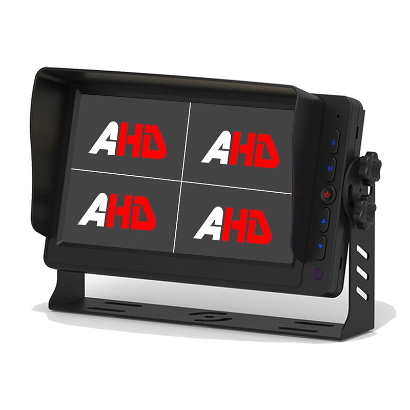 Carleader 7 pouces 4CH AHD entrées Quad View Display Monitor améliorez votre sécurité de conduite