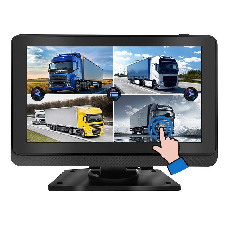 Carleader Moniteur d'enregistrement DVR à écran tactile de 7 pouces pour la surveillance avancée des véhicules commerciaux