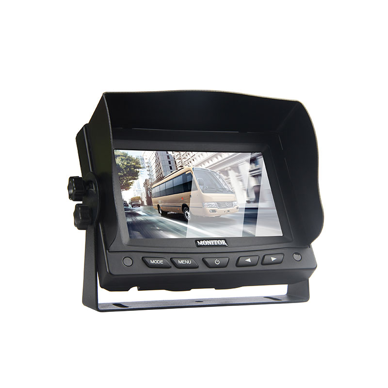 Moniteur de montage de tableau de bord de véhicule robuste TFT LCD 5 pouces
