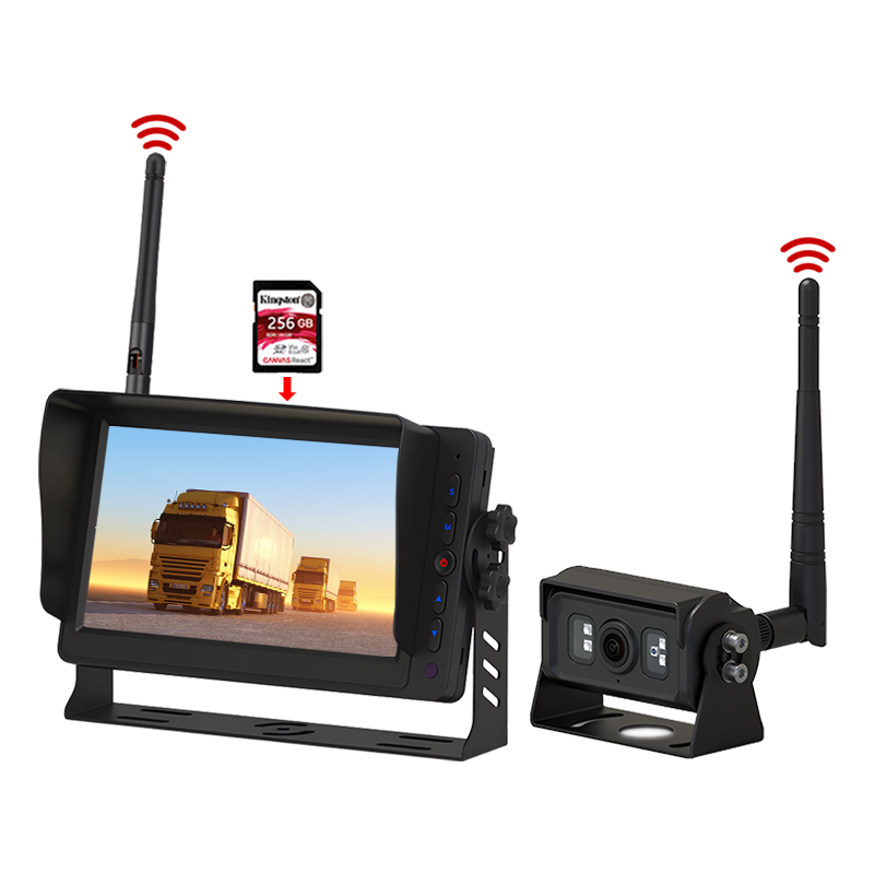 Système de surveillance sans fil numérique 2,4 GHz de DVR de 7 pouces