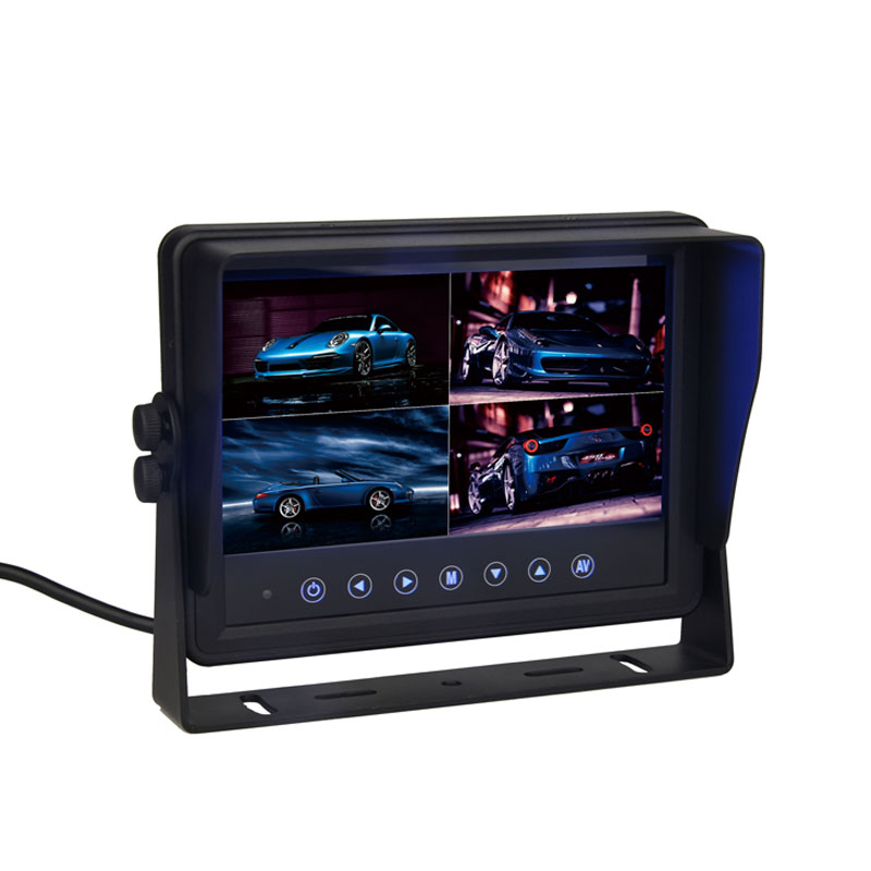 Écran LCD étanche HD Quad Split de 7 pouces