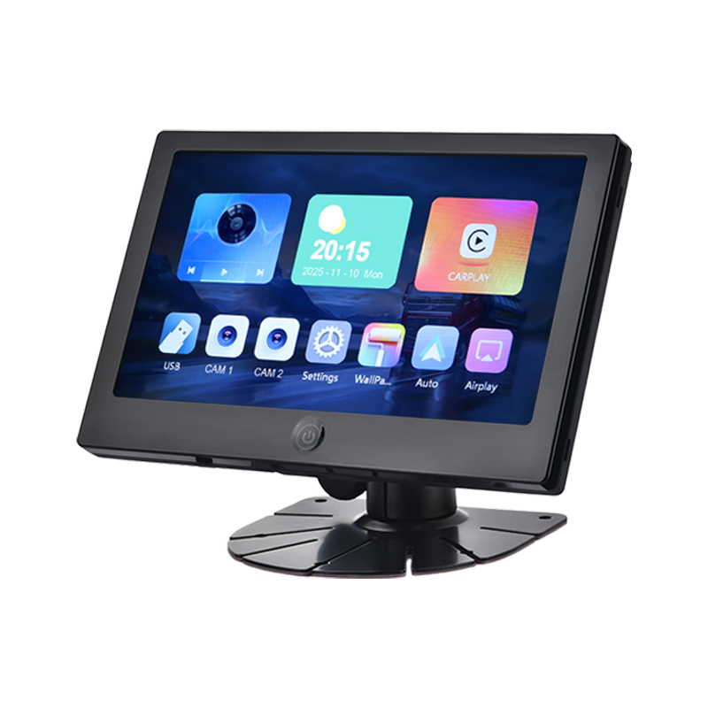 Multimédia de CarPlay de soutien de moniteur de véhicule d'IPS 2AV AHD de 7 pouces