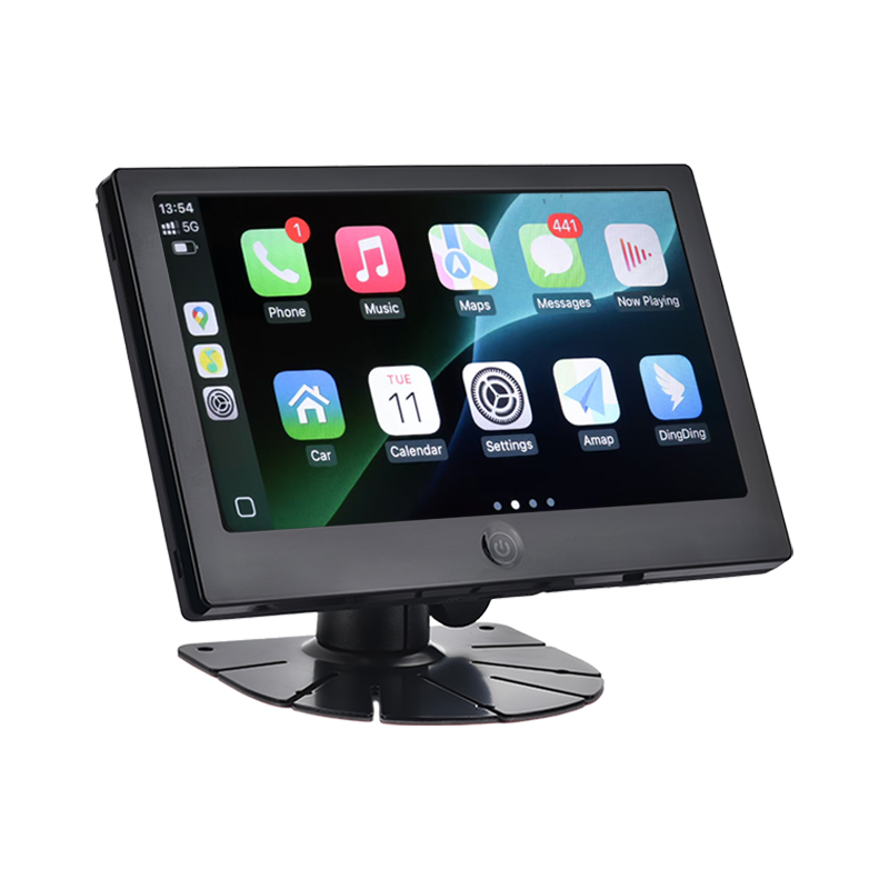 Multimédia de CarPlay de soutien de moniteur du véhicule commercial AHD d'IPS de 7 pouces