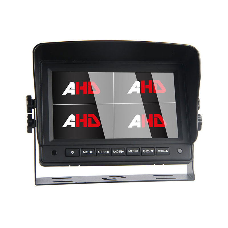 Moniteur de caméra HD pour voiture quadruple de 7 pouces