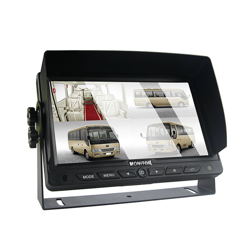 Moniteur HD Quad Split embarqué pour camion de 7 pouces