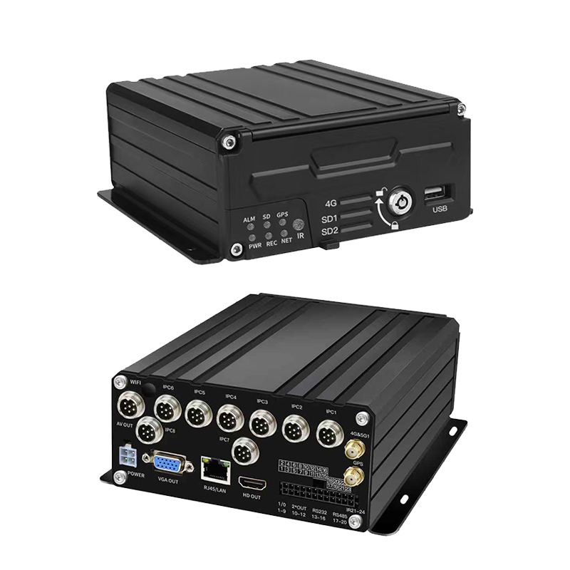 NVR mobile avec disque dur IPC+AHD 8 canaux