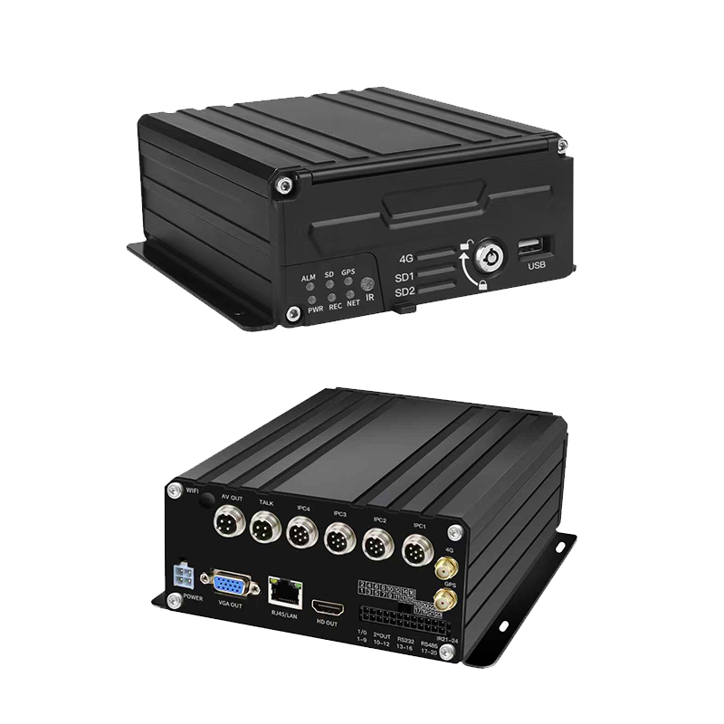 NVR mobile avec disque dur IPC+AHD 8 canaux